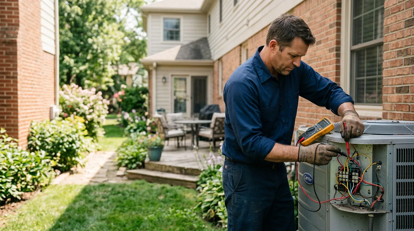 HVAC technician working near Rochester, WI
